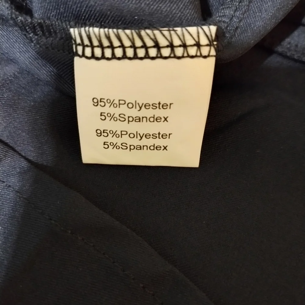 Kate Kasin Navy Wrap Dres - Picture 6 of 7